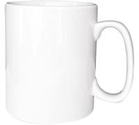 CFLNYC 1000ml Mug Extra Large Ceramic Cup, Simple Pure White Office Drinking Cup, 33.8oz Large Tall Coffee Mug with Handle (Color : White, Size : 1000ml)