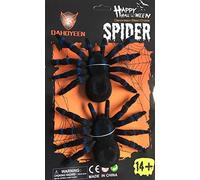 cfm- 2 x Giant Fake Spiders Plush Spiders Realistic Scary Looking Spiders for Happy Halloween Party Favours Decoration