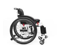 CFMAIF Folding Sports Wheelchair, Lightweight Self-propelled Wheelchair for Adults, Aluminum Alloy Trolley for Disabled(Size:40cm/15.7in seat,Color:Black)