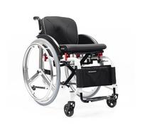 CFMAIF Portable Aluminum Folding Wheelchair, Lightweight Manual Sports Chair with Anti-Tipper, Quick Release Rear Wheels(A,42cm/16.5in Seat)