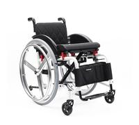 CFMAIF Portable Folding Sports Wheelchairs, Self-propelled Lightweight Aluminum Alloy Chair, Swing Away Footrests & Anti-Tip Wheels(B,40cm/15.7in Seat)
