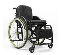 CFMAIF Sports Wheelchairs for Adults-Lightweight Folding Manual Wheelchairs with Handbrakes and Quick Release Rear Wheels(30Lbs) Portable(Green,42cm/16.5in Seat)