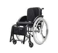 CFMAIF Ultra-Lightweight Aluminum Sports Wheelchair,Self-propelled Manual Chairs, for Adult,with Handbrakes,Quick Release Rear Wheels(A,40cm/15.7in Seat)