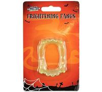 CFMOFFERS Glow In The Dark Horror Vampire Fangs Teeth Caps Dracula Witch Teeth Halloween Fancy Dress Party UK (Type D)