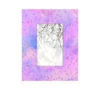 cfpolar 4x6 Picture Frame, Glitter Stars (6) Solid Wood Photo Frame Fits to 4x6 inch Photos, High Definition Acrylic Picture Frames for Wall & Tabletop Display Home Decor