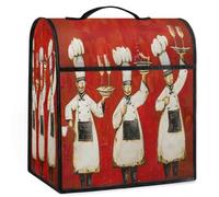 cfpolar Kitchen Aid Mixer Cover Compatible with 6-8 Quarts Chef Red Blackground Stand Mixer Cover Kitchen Aid Mixers Accessories Appliance Organizer