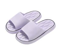cfpqv Bathing Slippers Women's Non-Slip Sole Cloud Bathing Shoes Soft Cloud Shoes Women Men Thick Sole Bathing Slippers Wide Feet Sleepy Super Soft Slippers for Home Shower, purple, 4 UK