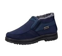 cfpqv Men's Lined Winter Shoes, Hiking Shoes, Trekking Shoes, Non-Slip Winter Boots, Winter Warm Sports Shoes, Snow Shoes, Outdoor Shoes, Slip-On Trainers, Loafers, Work Shoes, Size 39-44, blue, 8 UK