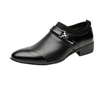 cfpqv Men's Monk Business Shoes, black, 9 UK