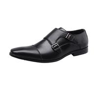 cfpqv Men's Monk Business Shoes for Office and Wedding, b, 10 UK