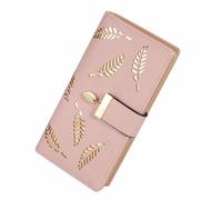 cfpqv Women's Long Bifold Wallet with Card Holder, Purse with Zip and Buckle, Elegant Clutch, Handbag for Women, Camping Hammer, pink, standard size