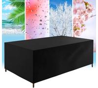 CFRJDJ Patio covers for outdoor furniture 250x150x73cm/LxWxH Rattan Garden Furniture Covers Outdoor Furniture Cover Heavy Duty 420D Oxford Garden Table Cover Windproof, Anti-UV