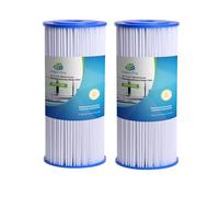 CFS - 2 Pack Pleated Sediment Water Filters Cartridge Compatible with WHKF-WHPLBB, DWHBB Models - Remove Bad Taste & Odor - Whole House Replacement Sediment Cartridge - 5 Micron - White