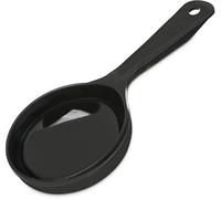 CFS 493003 Solid Short Handle Portion Control Spoon, 6 oz, Black
