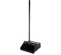 CFS Duo-Pan Plastic Upright Dust Pan, 12 Inches, Black