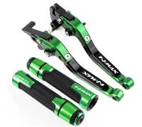 CFSJRXZ Clutch Levers Motorcycle Brake Clutch Lever Handlebar Grips for NMAX155 N-MAX155 NMAX N-MAX 155 Bar End Replacement Kit Motorbike Brake Lever Handlebar Grips(Green)