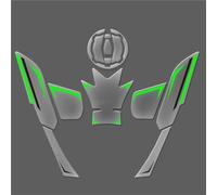 CFSJRXZ Protector Pad Motorcycle Side Fuel Sticker For KAWASAKI For VERSYS650 For VERSYS 650 2022 2023 2024 Grip Protector Pad Decal Motorbike Fuel oil Tank Sticker(Green 1)