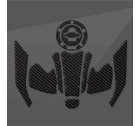 CFSJRXZ Protector Pad Motorcycle Side Fuel Sticker For YA&MAHA YZF-R3 YZF R3 YZFR3 2019-2020 Knee Grip Protector Traction Pad Decal Motorbike Fuel oil Tank Sticker(Black)