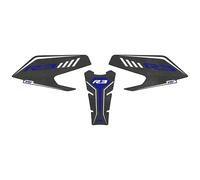 CFSJRXZ Protector Pad Motorcycle Side Fuel Sticker For YA&MAHA YZF R3 YZF-R3 YZFR3 Grip Protector Traction Pad Decorative Decal Motorbike Fuel oil Tank Sticker(Blue)
