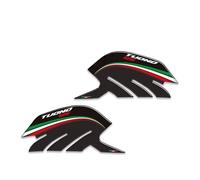 CFSJRXZ Protector Pad Motorcycle Side Fuel Tank Sticker For Aprilia Tuono 125 Tuono125 Gas Tank Protector Decal Traction Pad Knee Grip Stickers Motorbike Fuel oil Tank Sticker(Black)