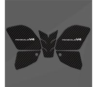 CFSJRXZ Protector Pad Motorcycle Side Gas Fuel Pad Sticker For DUCATI PanigaleV41100 Panigale V4 1100 SP2 2022 2023 Carbon Fiber Look Decal Motorbike Fuel oil Tank Sticker(White)