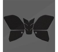 CFSJRXZ Protector Pad Motorcycle Side Gas Fuel Pad Sticker For DUCATI PanigaleV41100 Panigale V4 1100 SP2 2022 2023 Carbon Fiber Look Decal Motorbike Fuel oil Tank Sticker(Black)
