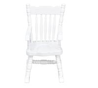 CFTGIW 1:12 Dollhouse Chair Wood Doll House Miniature Rocking Chair White Mini Dollhouse Furniture Suitable 1 House Meet Is Scale] [ 12 Designed the ChairDoll