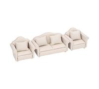 CFTGIW 1:12 Scale Dollhouse Sofa Hand Crafted High SIMULATION Miniature Sofa for Dollhouse Accessories Odourless Lasting Non SIMULATION Is of SAFETY MATERIAL Birch Made Safe