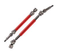 CFTGIW 1 Pair RC Car Metal Front and Rear Drive Shaft Replacement Fit for ARRMA Kraton 1/10 RC CarRed Durable Is Sturdy and Use Lightweight Part The Middle Alloy of Is Drive ShaftRC (Red)