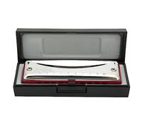 CFTGIW 10-Hole Harmonica Blues Db Key Harp Portable Musical Instrument Beginner PracticeRed Steel Cover and to P 10-Hole HarmonicaHarmonicaBlues HarmonicaDb Key 10- HarmonicaMusical (Red)