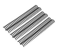 CFTGIW 10 Pcs Loose Leaf Binding Spine 30 Holes 22mm Inner Diameter Plastic Binding Rings Transparent Blue with an of Hold Leaf Loose SpineBinding CombBinding SpinePlastic (Black)