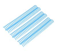 CFTGIW 10 Pcs Loose Leaf Binding Spine 30 Holes 22mm Inner Diameter Plastic Binding Rings Transparent Blue with an of Hold Leaf Loose SpineBinding CombBinding SpinePlastic (Blue)