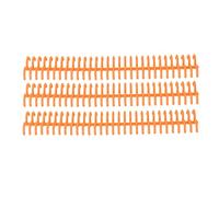 CFTGIW 10 Pcs Loose Leaf Binding Spine 30 Holes 22mm Inner Diameter Plastic Binding Rings Transparent Blue with an of Hold Leaf Loose SpineBinding CombBinding SpinePlastic (Orange)