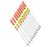 CFTGIW 10 Pcs Plastic Fishing Floats Bobber S Tube Multi Purpose Fish Feed Baits Accessories Kit Buoyancy sensitivity. Quality Fast Bright Useful T Fishing FloatFish (2.5 White