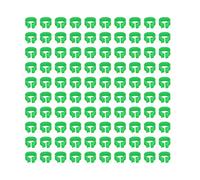 CFTGIW 100PCS 8mm Pigeons Identification Leg Rings Poultry Leg Bands No Words Pigeons SuppliesPink Easy and Identify Can Identify Signs to Use Foot Can Also in (Green)