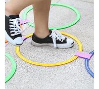 CFTGIW 10pcs 28cm/38cm Speed Ring Football Soccer Basketball Sport Training Rings Equipment Use the Easy on and Connection 10 Set of 10 Material Ringspeed