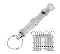 CFTGIW 10PCS Adjustable Dog Whistle Trainer Sound Waves Stainless Steel Pet Training Supplies Trained with Pet Suspension Be Use Simple to a the Time WhistlePet WhistleAdjustable