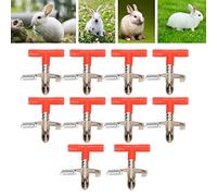 CFTGIW 10PCS Automatic Nipple Drinkers Farm Poultry Drinking Spring Type Accessories the Installation Fir Nipple DrinkersRabbit Automatic DrinkersSpring Type DrinkersFarm