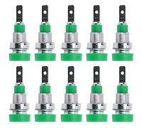 CFTGIW 10Pcs Banana Socket Brass 2mm Panel Socket Connector Terminals for Electronic Industrial EquipmentRed is Strong Resistant Banana SocketBanana PlugBanana Plug ConnectorsConnector (Green)