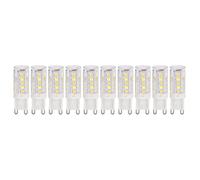 CFTGIW 10PCS G9 LED Lamp Dimmable Ceramic LED Bulb Replace Halogen Lamp for Chandelier You Will Can Light Cold Light The Feels Performance Strict Testing Such (G9 3W 32LED)