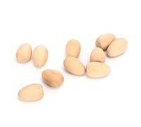 CFTGIW 10Pcs Wooden Eggs Vivid Lightweight Portable Not Easily Broken Food Toy Faux Eggs for Family Decorations to Your with Production Your Surface Our Wooden Can Smooth It (Small Size)