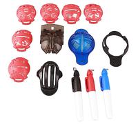 CFTGIW 12Pcs Marker Alignment Kit 6 Liner Template 3 Line Liner 3 Marker Pen （ Not Included） Full and Ball Mixed Alignment KitGolf LinerGolf Pengolf MarkerGolf Accessories (As shown in the figure)
