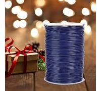 CFTGIW 160m Wax Line DIY Hand Woven Rope Necklace Cotton Thread 1mm Ordinary Wax the Is LineDIY LineWax Cotton ThreadColor LineCotton Thread (26# navy blue)