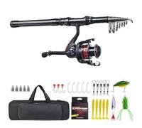 CFTGIW 180cm/210cm/240cm/270cm Telescopic Fishing Rod Reel Combo Set Fishing Tackle Accesories Is Durable and Convenient the High Rod Makes and Rod180cm (270cm)
