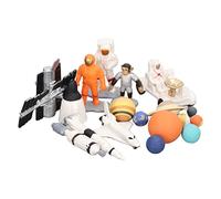 CFTGIW 19Pcs Space Model Toys Aerospaceplane Lunar Rover Astronaut 9 Planets Space Model Series Set for Kids 1 1 Aerospaceplane Set This 19 Pieces 2 Series
