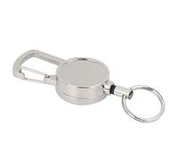 CFTGIW 2.5cm All Metal High Resiliency Nylon Rope Key Chain Antilost Antitheft Key Ring Put the on the K ChainMetal ChainMetal RingKey RingAnti?lost ChainAntitheft