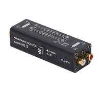 CFTGIW 2 Channel GROUND LOOP Noise Isolator Sound Signal Filter Hum Eliminator 2CH for Conference Microphone Mixer Player GROUND Hum to Ensure Noise Sound Isolator LOOP