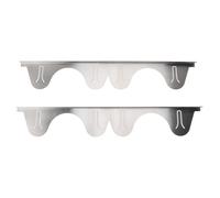 CFTGIW 2 Pairs Stove Cover Stainless Steel Retractable Stove Oven Filler Guard Kitchen Counter Side Silver 35cm to 70cm Premium Steel Stainless Covers CoverStove Counter