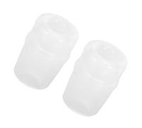 CFTGIW 2 Pcs Hydration Bladder Bait Valve Nozzle Hydration Pack Suction Valve Mouthpiece Bladder Accessory for Replacement Use Silicone 11-13g Silicone a 2 Pcs Health Grade (White)