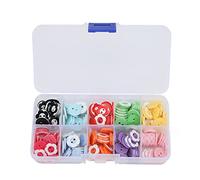 CFTGIW 200pcs Craft Buttons Round Plum Flower Pattern 2 Holes Craft Buttons with Storage Box for DIY Children Clothes Which Enough Different You Your 200 There are The